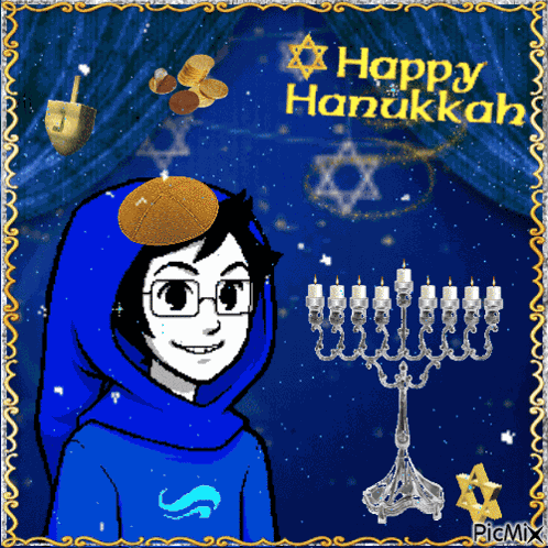 Happy Hanukkah John Egbert GIF