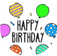Happy Happy Birthday Sticker