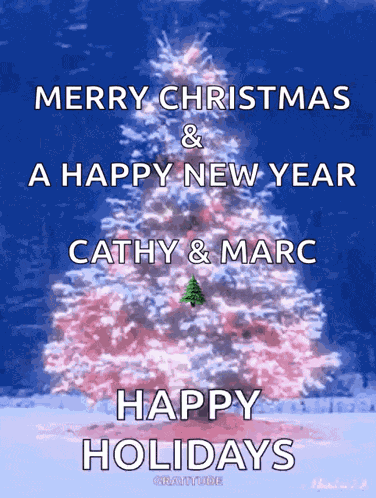 Happy Holidays Christmas Tree GIF