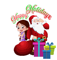 Happy Holidays Chutki Sticker