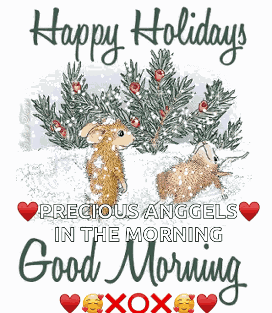 Happy Holidays Good Morning Good Morning Holidays GIF