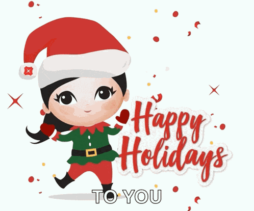 Happy Holidays Santa GIF