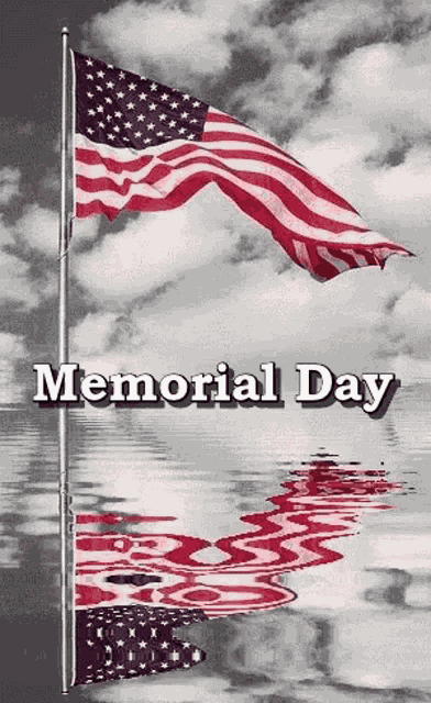 Happy Memorial Day Flag GIF