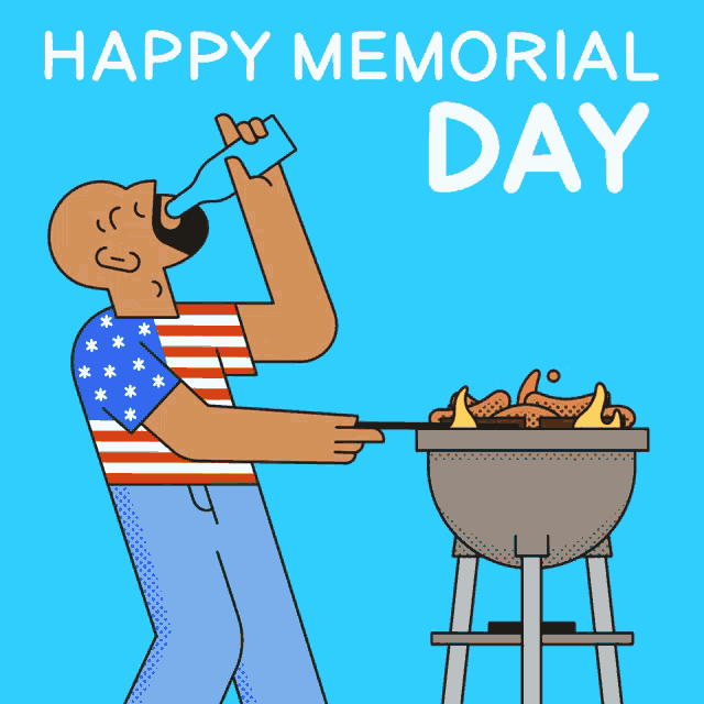 Happy Memorial Day Grill GIF