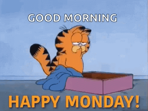 Happy Monday Garfield GIF