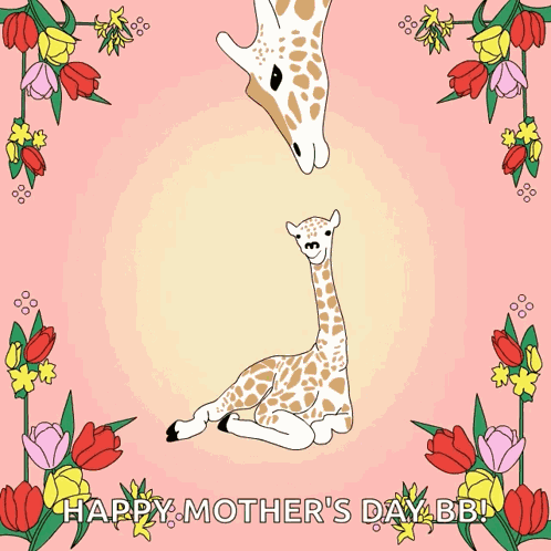 Happy Mothers Day Mothers Kiss GIF