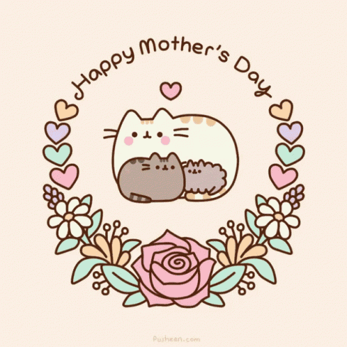 Happy Mothers Day Pusheen GIF