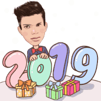 Happy New Year 2019 Sticker