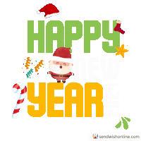 Happy New Year 2025 Sticker