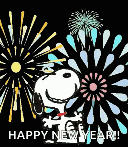 Happy New Year 2025 Snoopy GIF