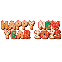 Happy New Year 2025 Sticker
