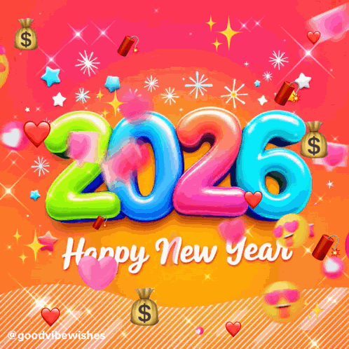 Happy New Year 2026 2k26 GIF