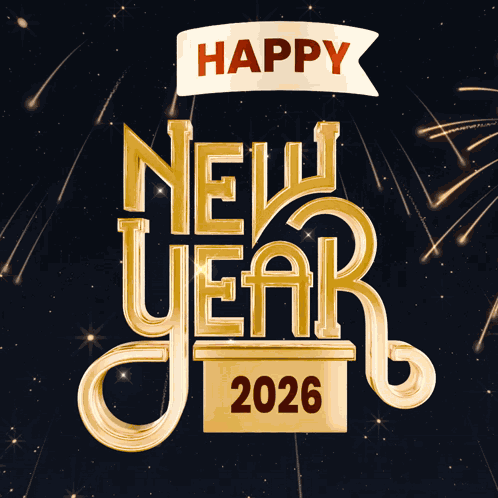 Happy New Year 2026 New Year Celebration GIF