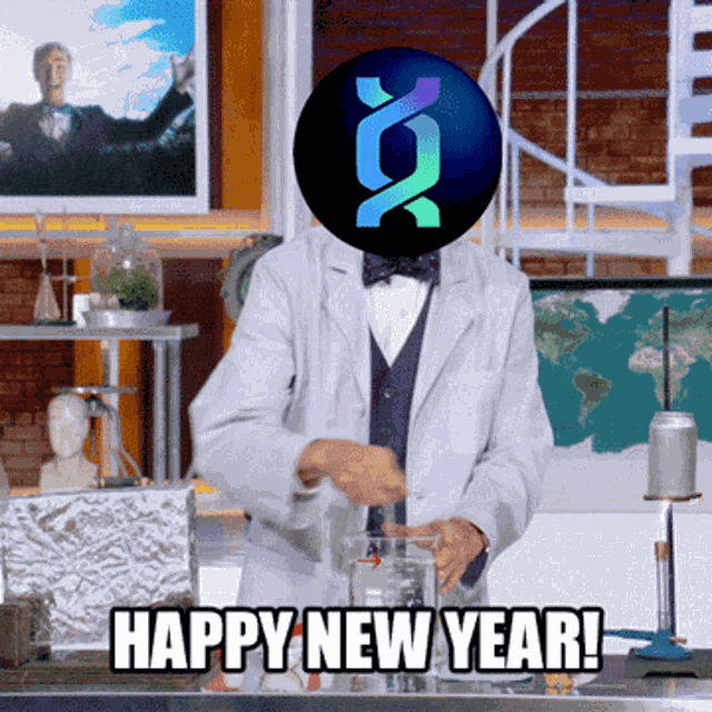 Happy New Year Bill Nye GIF