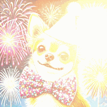 Happy New Year Chihuahua Happynewyear GIF