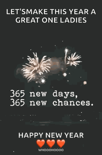 Happy New Year Fireworks GIF