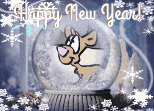 Happy New Year Fireworks GIF