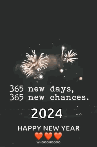 Happy New Year Fireworks GIF