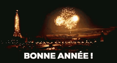 Happy New Year Fireworks GIF