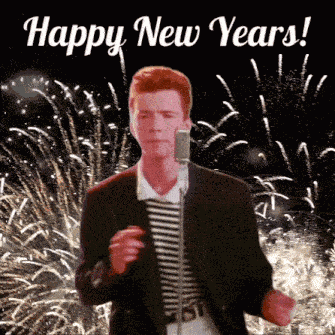Happy New Year Rick Roll GIF
