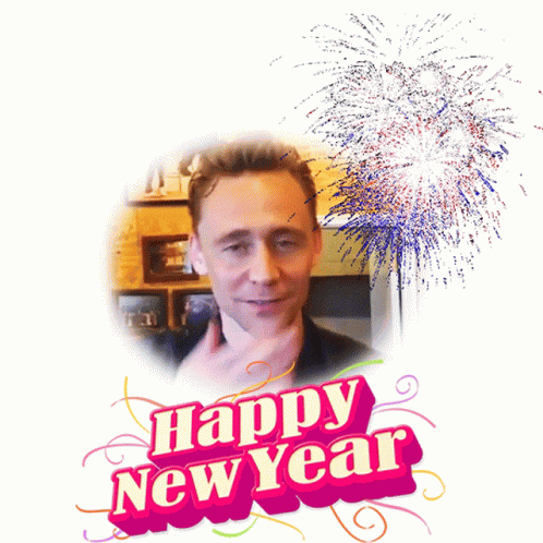 Happy New Year Tom Hiddleston GIF