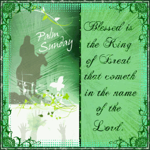 Happy Palm Sunday Blessings GIF