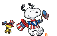 Happy Presidents Day Snoopy Sticker