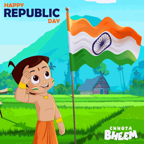 Happy Republic Day Bheem GIF