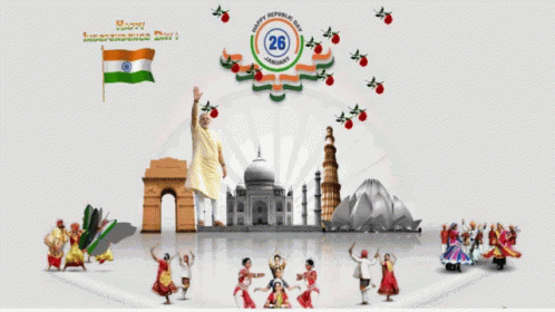 Happy Republic Day Hands Up GIF