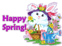 Happy Spring Bunny Sticker
