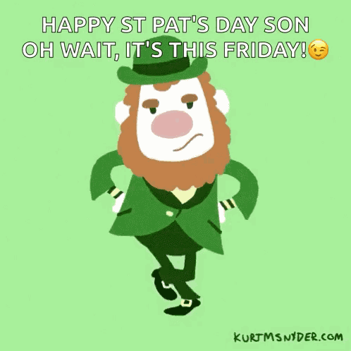 Happy St Patricks Day Leprechaun GIF