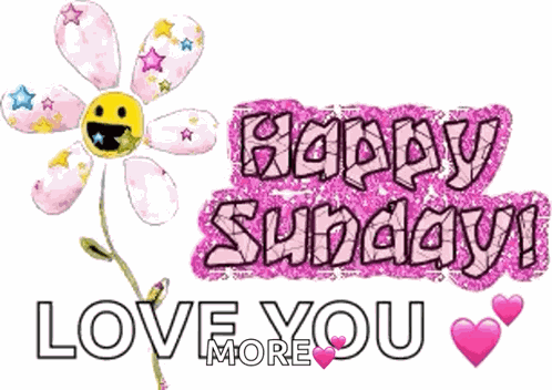 Happy Sunday Glitter GIF