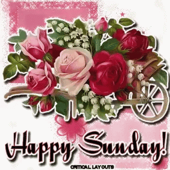 Happy Sunday Glittery GIF