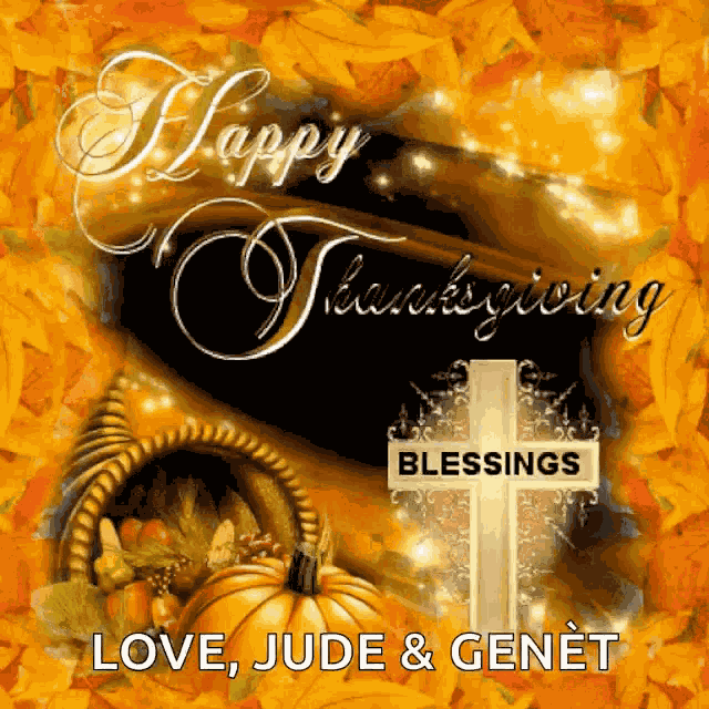 Happy Thanksgiving Blessings GIF