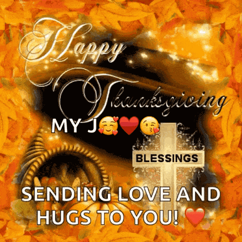 Happy Thanksgiving Blessings GIF