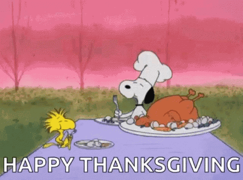 Happy Thanksgiving Eating GIF