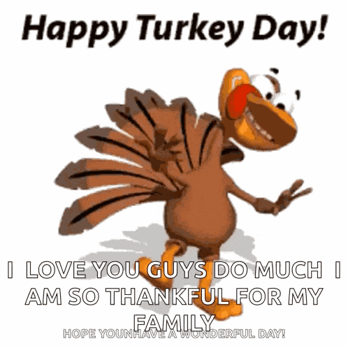 Happy Thanksgiving Happy Turkey Day GIF