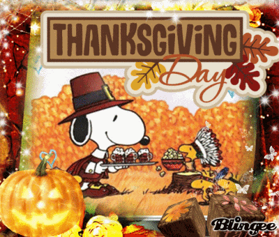 Happy Thanksgiving Snoopy Happy Thankgiving GIF
