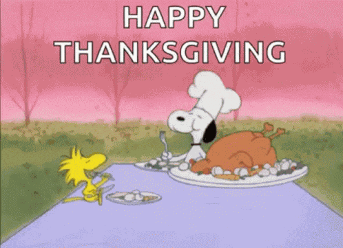 Happy Thanksgiving Snoopy Happy Thankgiving GIF