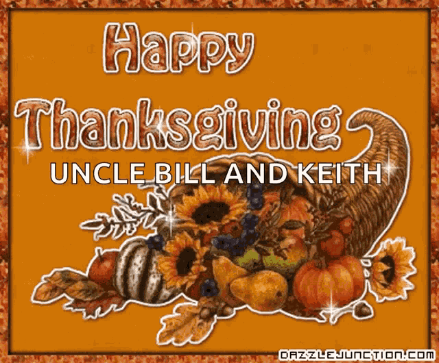 Happy Thanksgiving Sparkle GIF