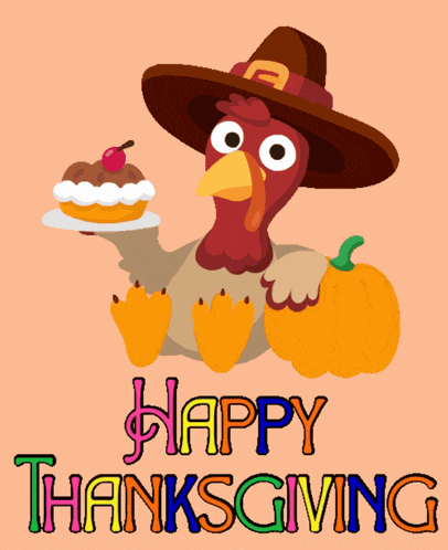 Happy Thanksgiving Thanksgiving Friends GIF