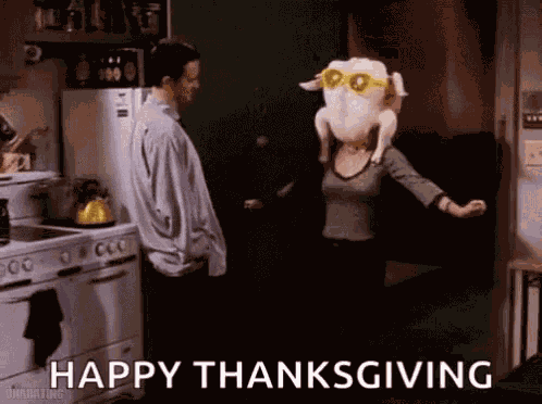 Happy Thanksgiving Turkey Dance GIF