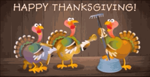 Happy Thanksgiving Turkey GIF