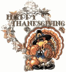 Happy Thanksgiving Turkey GIF
