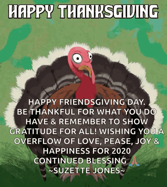 Happy Thanksgiving Turkey GIF