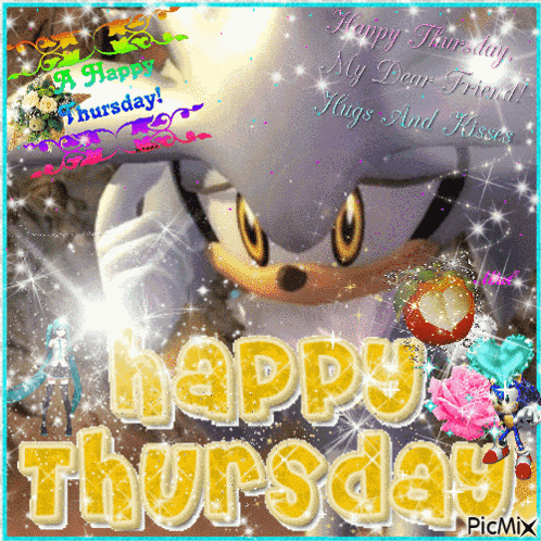 Happy Thursday Silver The Hedgehog GIF