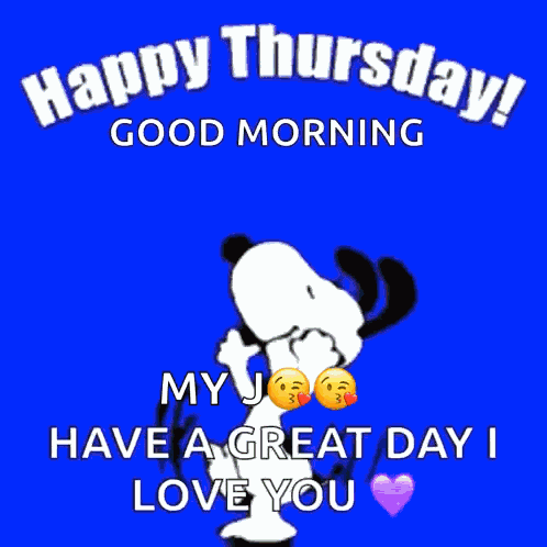 Happy Thursday Snoopy GIF