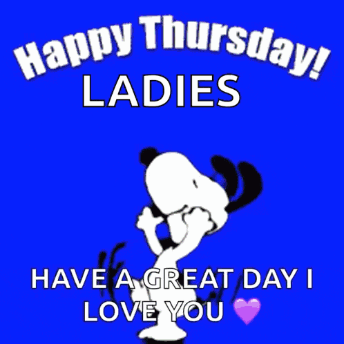 Happy Thursday Snoopy GIF