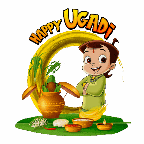 Happy Ugadi Chhota Bheem GIF