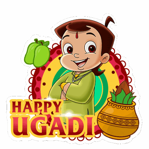 Happy Ugadi Chhota Bheem GIF